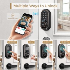 Smart Lock with Camera  Doorbell - 5-in-1 / Wi-Fi Keyless Entry