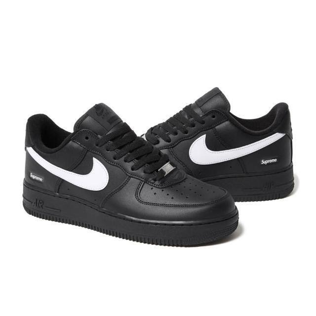 Supreme ×Nike Air Force 1 Black/white 24 Nike Air Force 1 Low Supreme Black White | eBay