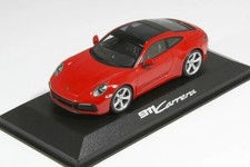Minichamps 1/43 Porsche 911 992 Carrera Coupe 2019 Red Diecast Model Car