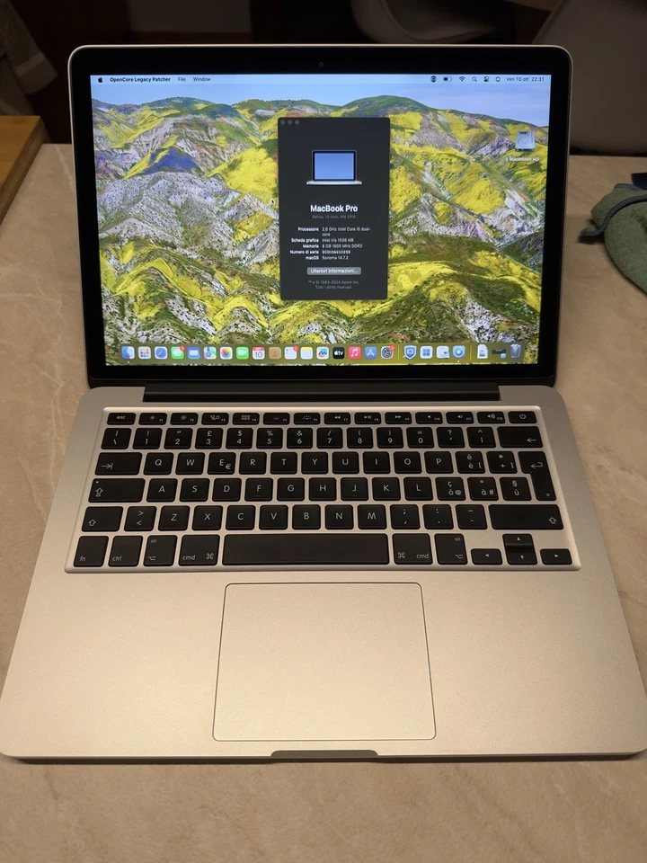 Apple MacBook Pro 13" 2014 · i5 · 8GB · 250GB, foto 1 di 5