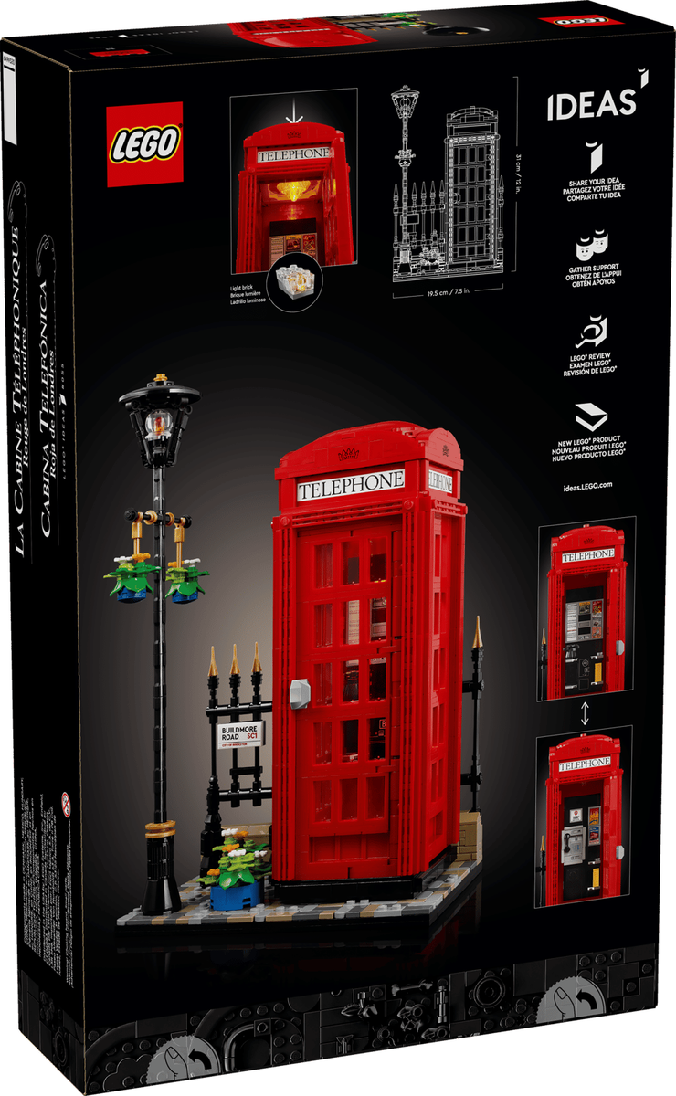LEGO Ideas Red London Telephone Box (21347) NEW SEALED RETIRED