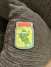 Dutch Bros Scratch and Sniff Pickle Sticker