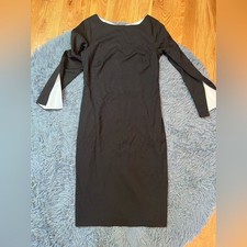 Banana Republic Black White Cocktail Pencil Dress Size 4