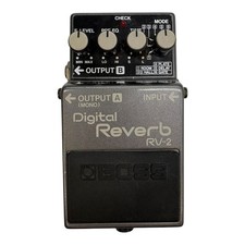 BOSS RV-2 Digital Reverb Japan Vintage Guitar Pedal Excellent JAPAN