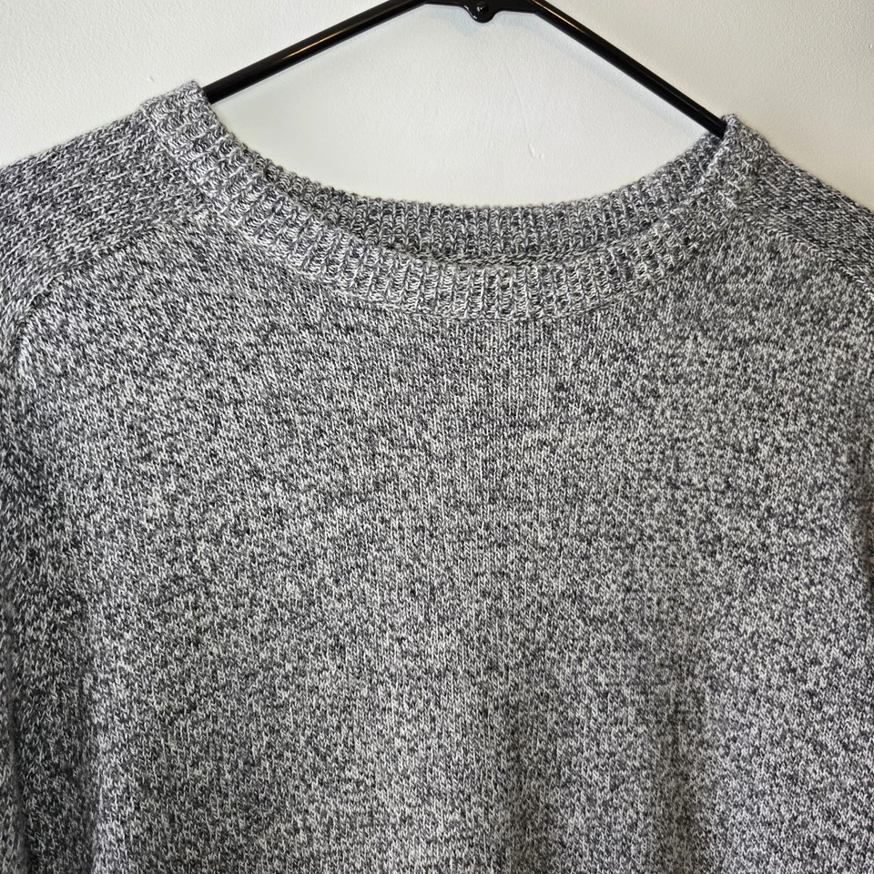 H&M Divided Men's Gray Longsleeve Sweater Size Medium Wool Ribbed Trim Slim Fit - Image 3 of 4