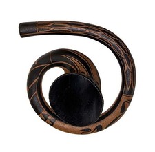 Didgeridoo, Baked wood Didgehorn Maori Tone C Tone C