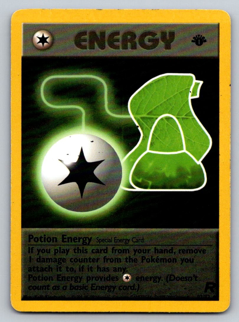 Potion Energy 82/82 MP Team Rocket Pokemon 1st Edition
