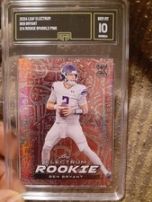 2024 Leaf Electrum Ben Bryant 2/4  #329 Rookie Sparkle Pink Gem Mint 10