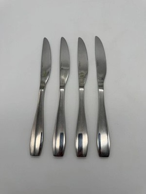 Set of 4 Oneida Calm Stainless Steel Dinner Knives 9.5''