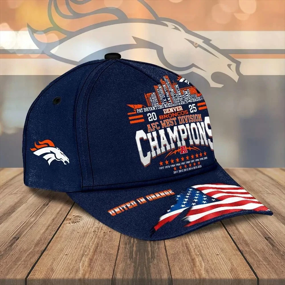 Broncos 2025 AFC West Champions Classic Cap
