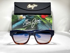 New Maui Jim VALLEY ISLE Navy with Tortoise Sunglasses DBS780-03 / MJ0780S-003