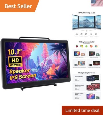 1920x1080 10.1 Inch Capacitive Monitor with VESA Mount & Dual Speakers