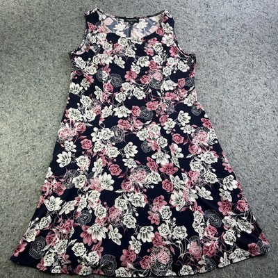 Perceptions New York Womens Dress Size 14 Floral Sleeveless Fit Flare | eBay