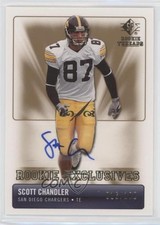 2007 SP Rookie Threads Exclusives 16/100 Scott Chandler #RE-SC Auto 0p5