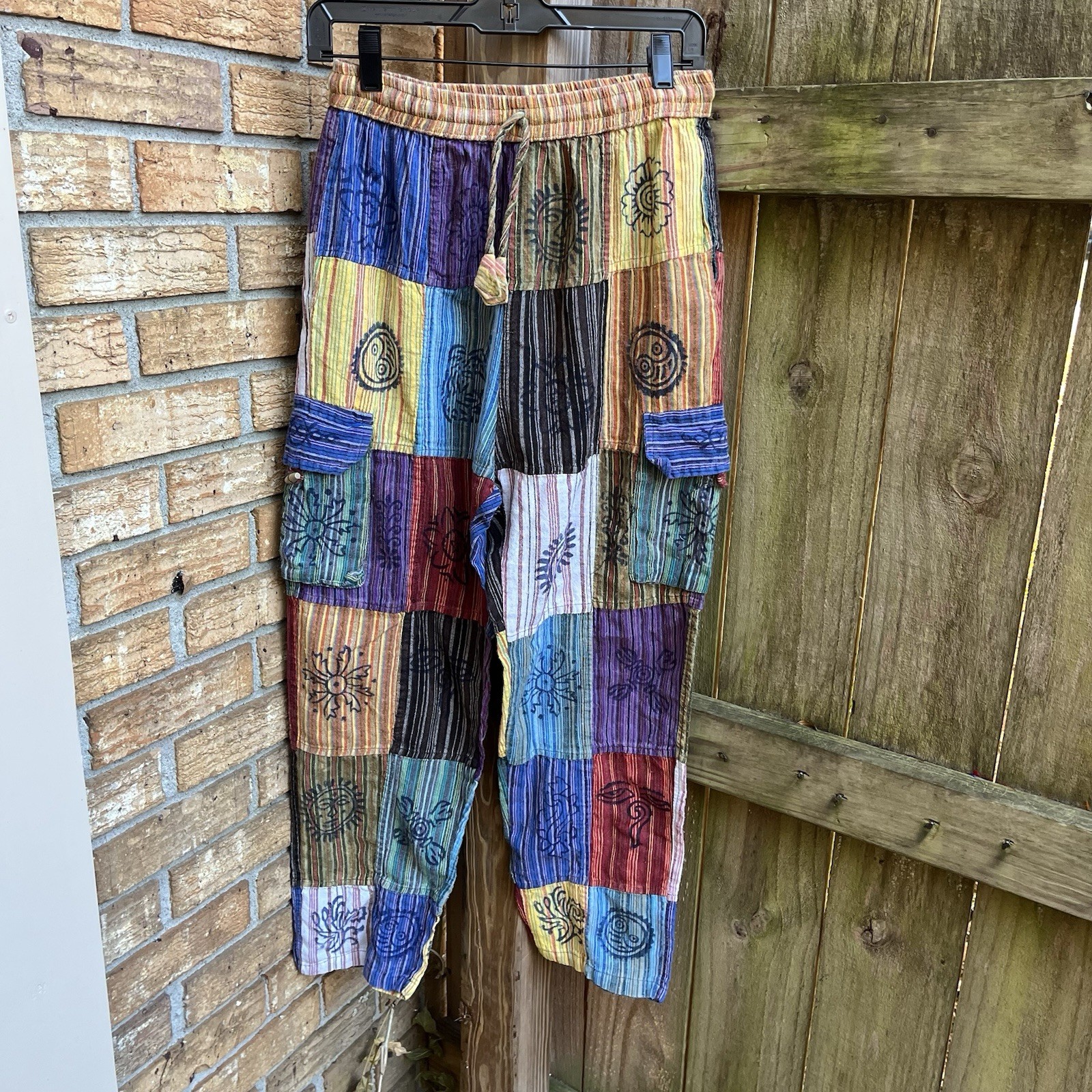 Rising International Medium Patchwork Cargo Jogge… - image 1