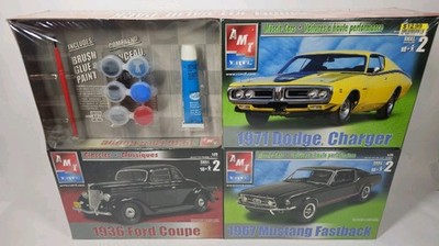 AMT Ertl Model Kit Value Pack 71 Dodge Charger 36 Ford Coupe 67 Mustang Fastback