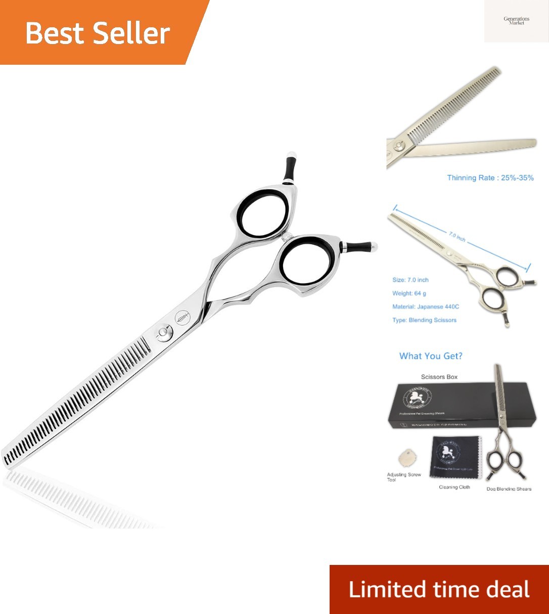 Dog Blending Shears,dog Texturizing Scissors,Cat Blender,45 