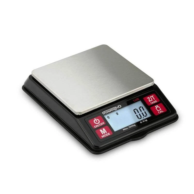 Truweigh LUX Digital Scale 1000g x 0.1gBlack Precision Kitchen Pocket Scale Free