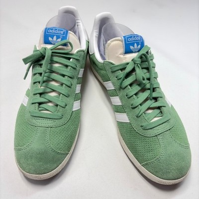Adidas Originals Gazelle Green White Suede Sneakers Men's Size 10.5 Classic