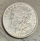 1897-O Morgan Silver Dollar, AU Details, Cleaned, Scarce Date!