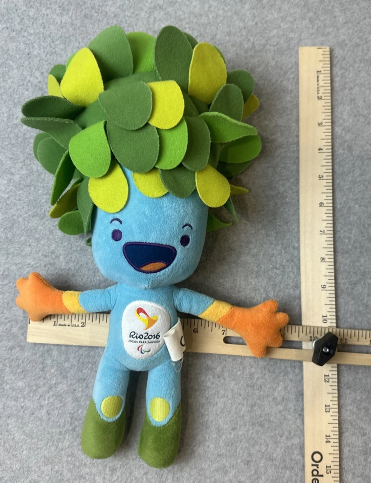 RIO 2016 Jogos Paralimpicos Tom Tree Plush 12" Paralympic Olympic plush Mascot  - Image 3 of 3