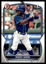 Ronny Simon 2023 Bowman Prospects #BP112 Tampa Bay Rays 29730 Baseball Card