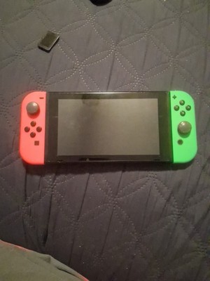 Nintendo Switch Nintendo HVC-001 Nintendo Switch V2 HAC-001 Video Game Console Pink/Green | eBay