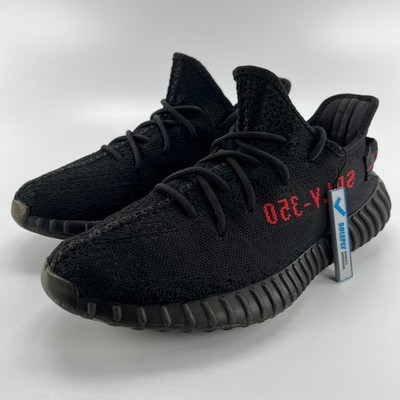 Adidas Yeezy Boost 350 V2 Bred Core Black Red CP9652 Mens Size 10.5 Sneaker