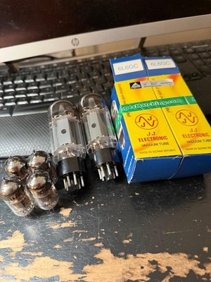Hi-Fi vacuum tube set NOS matched 12AX7WA + new testing pair JJ / GT 6L6GC