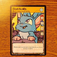 Neopets Blue Acara Basic Acara 101/140 Regular 2004 TCG Trading Card