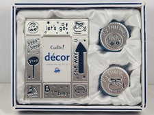 New in box Cudlie baby shower gift set boy photo frame first curl tooth boxes