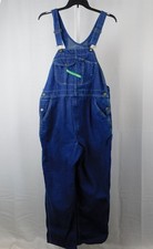 Vintage Key Imperial Carpenter Blue Denim Bib Overalls Men 42x29 All Cotton