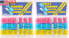 260PCS Heat Shrink Spade Connectors - Quick Disconnect Female  Male Spade Termi