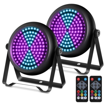 Telbum Strobe Light for Parties, 126 LED RGB+UV Strobe Light Halloween, DJ Li...
