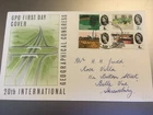 GB STAMPS RARE FIRST DAY COVER 1964 GEOGRAPHIC CONGRESS SHREWSBURY