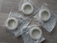 4 x HEWI Griffmuschel Einlassmuschel Schiebetürmuschel 55 mm Durchm. cremeweiß