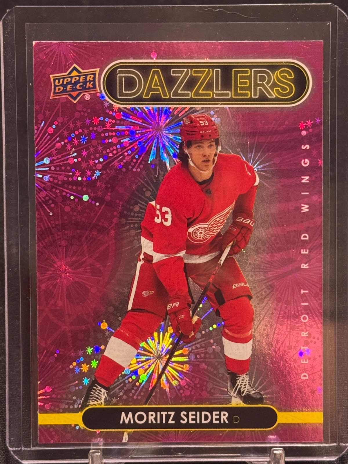 2021-22 Upper Deck Series 2 Pink Dazzlers Rookie #DZ-67 Moritz Seider SP