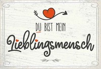 Holzschild 20X30 Cm Du Bist Mein Lieblingsmensch Herz Deko Geschenk Holz Schild