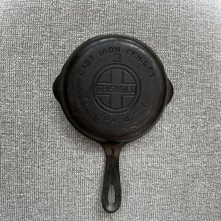 Vintage Griswold No. 3 Cast Iron Skillet 709 Dual Spouts