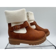 Cat Jack Toddler Girls' Trista Zippered Booties - Cognac size 1
