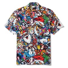 Laughing Santa Xmas Fiesta, Christmas hawaiian shirt for men women