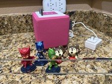 Tonies Toniebox Audio Box Player Learning Education Pink W Charging Dock Figures