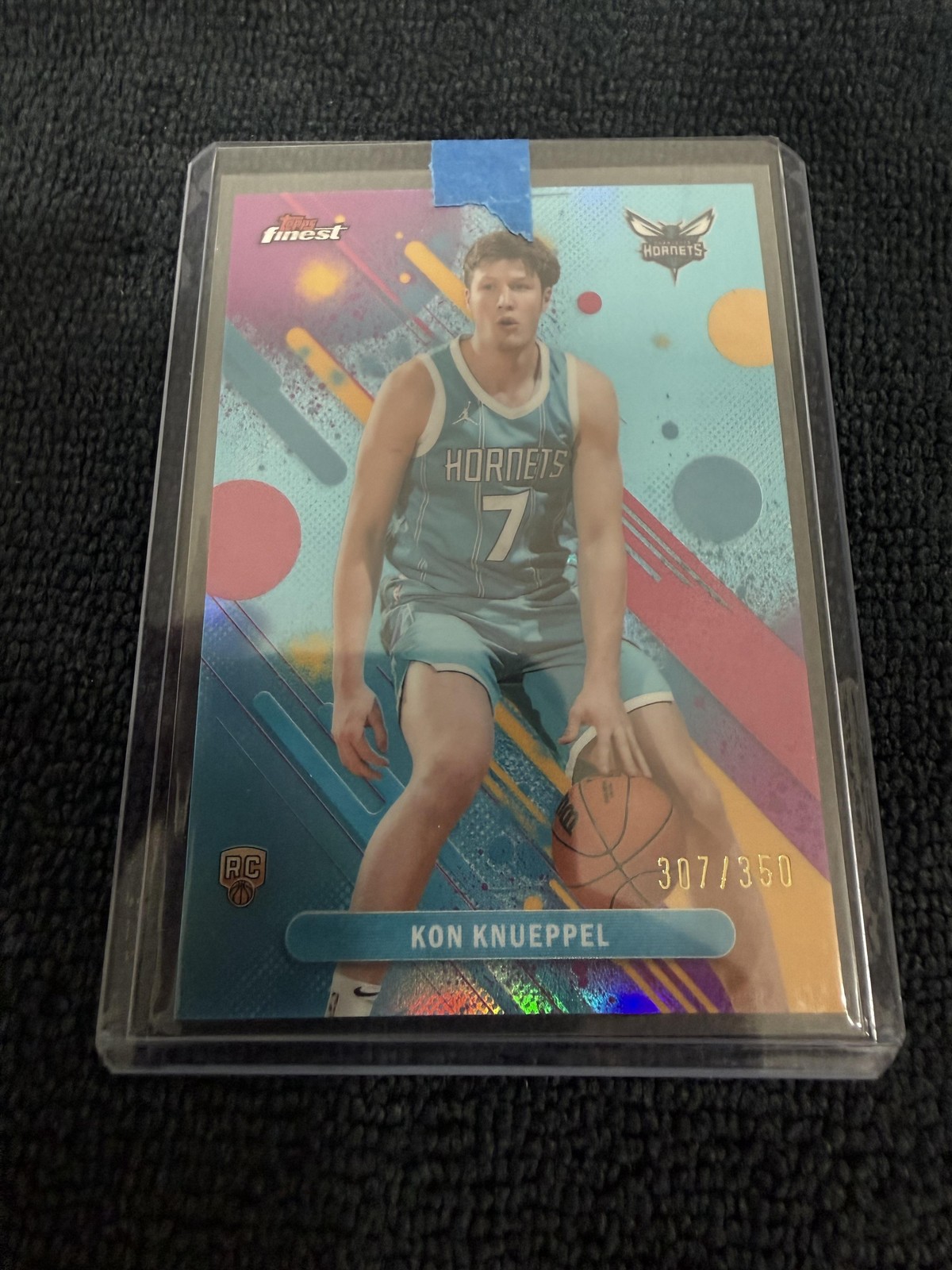 2025-26 Finest #4 Kon Knueppel Sky Blue Refractor #/350