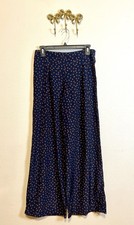 Forever 21 Navy with copper Polka Dot Wide Leg Pants. Size M