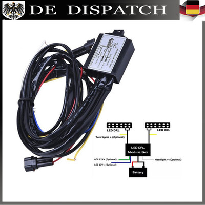 Automatisches Steuermodul für LED Tagfahrlicht Relais R87 Modul + 50% Dimmung