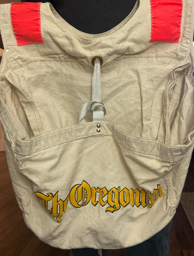 Vintage "The Oregonian" Newspaper Canvas Paper Boy Delivery Vest
