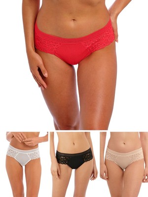 Wacoal Raffine Slip Tanga Low Rise Slip Low Coverage Spitzenschlüpfer Dessous