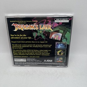 Dragon's Lair Atari Jaguar CD Complete CIB Large Box Reg Card