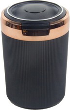Portable Car Travel Cigarette Ashtray Holder Cup -LED Light Black Color