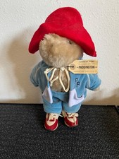 Rare 1975 PADDINGTON BEAR 14" Toy Blue Jogging Exercise Clothes Sneakers Hat TAG